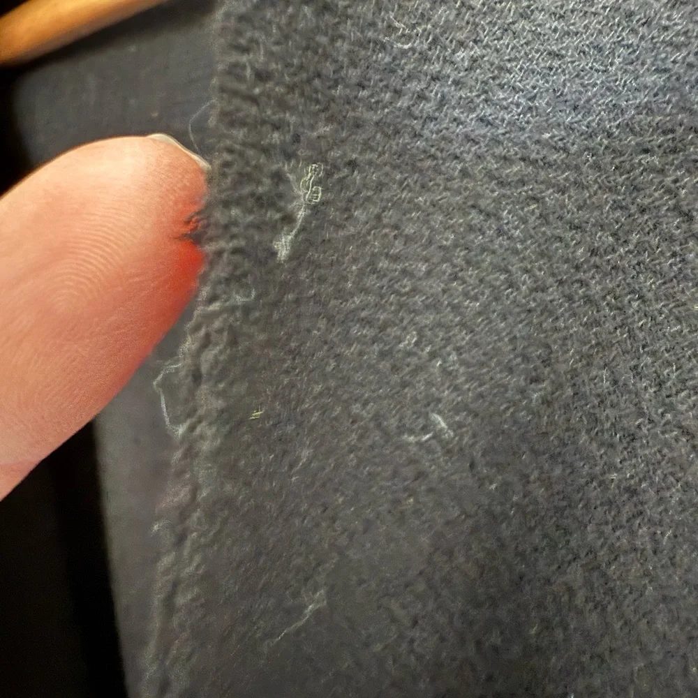 Women's Black Jacket with Leather Sleeves - Picture 9 of 9